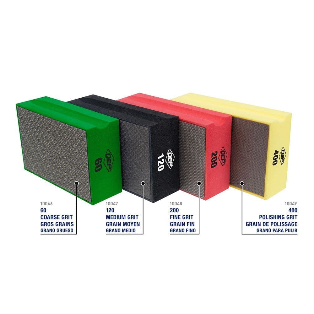 QEP 60-Grit Coarse Diamond Sanding Block (4)