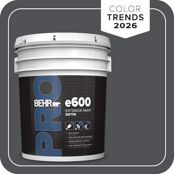 BEHR PRO 5 gal. #PPU18-01 Cracked Pepper Satin Exterior Paint (2)