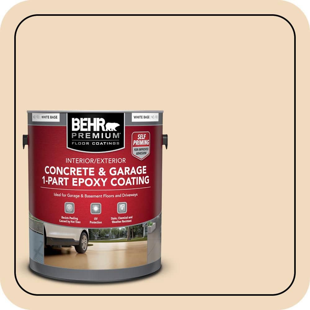 BEHR PREMIUM #S270-1 Self-Priming 1-Part Epoxy Satin Interior/Exterior Concrete and Garage Floor Paint (1)