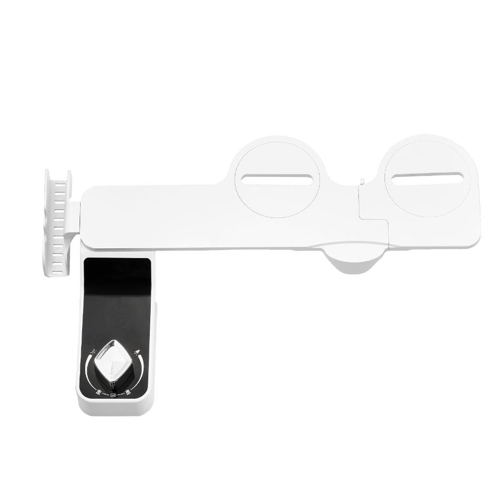 HONGGE Bidet Attachment for Toilet, 0.3 in. Ultra-Thin Dual Nozzle Sprayer, Adjustable Pressure, Non-Electric, White (1)