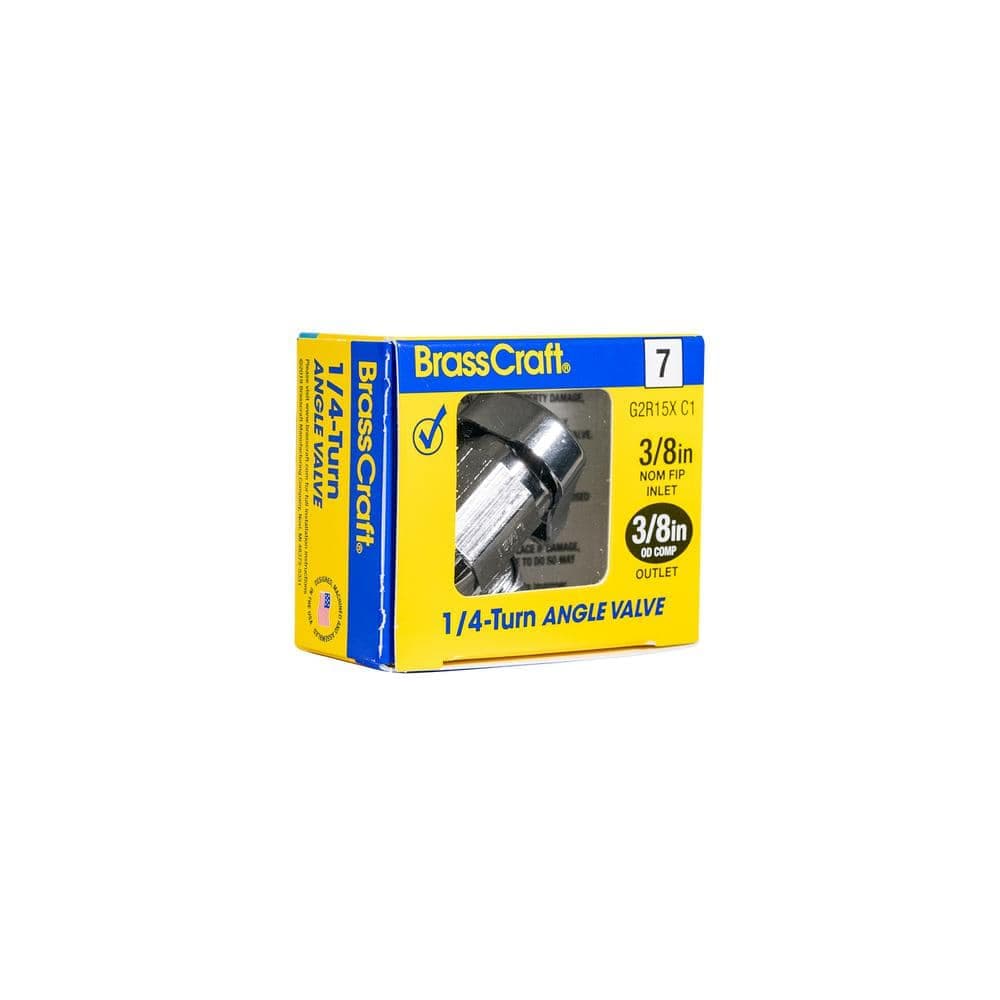 BrassCraft . FIP Inlet Compression Outlet 1/4-Turn Valve (2)