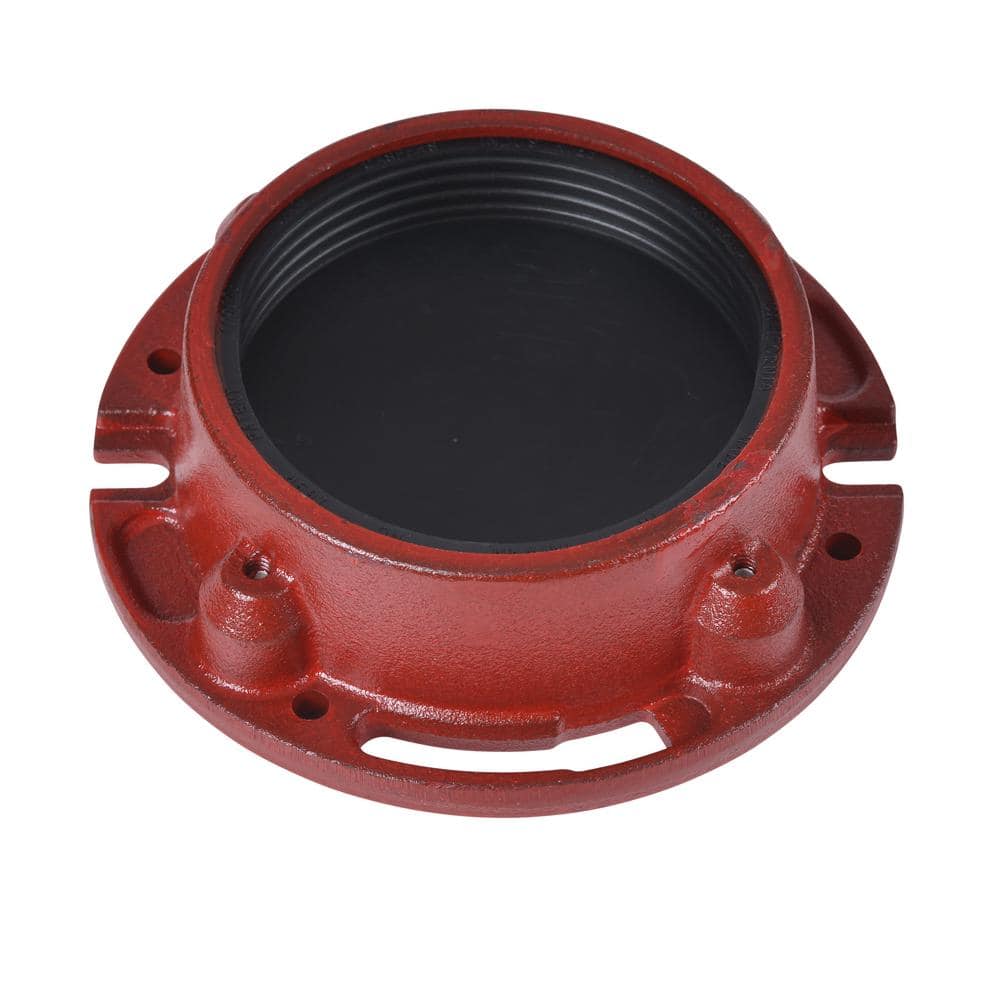 Oatey 4 in. Cast Iron Closed Toilet Flange with Test Cap (3)