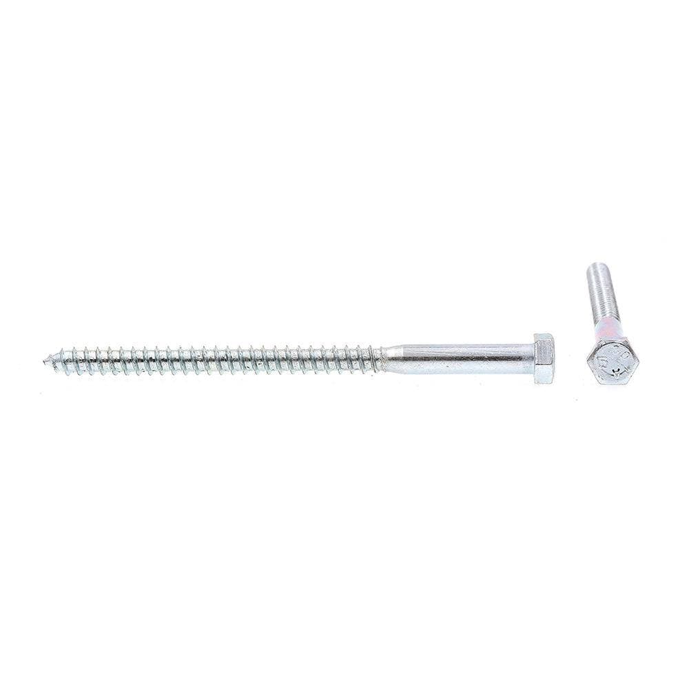 Prime-Line A307 Grade A Zinc Plated Steel 3/8 in. x 6 in. External Hex Lag Screws (15-Pack) (2)