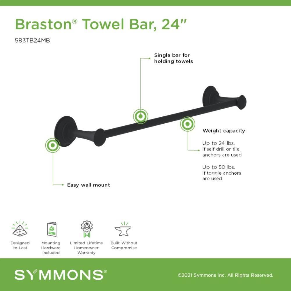 Symmons Braston Extra Long Wall Mounted Towel Bar (3)