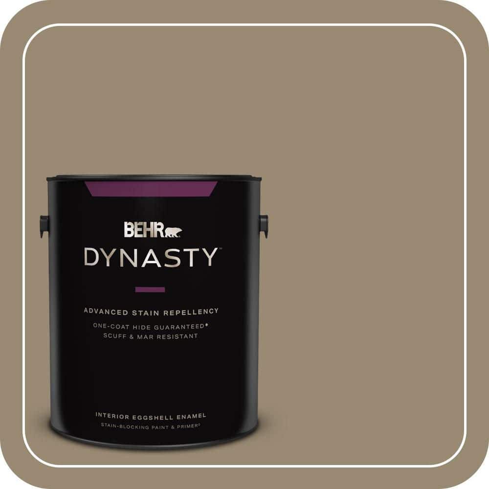 BEHR DYNASTY 1 gal. #N310-5 Weathered Fossil Eggshell Enamel Interior Stain-Blocking Paint & Primer