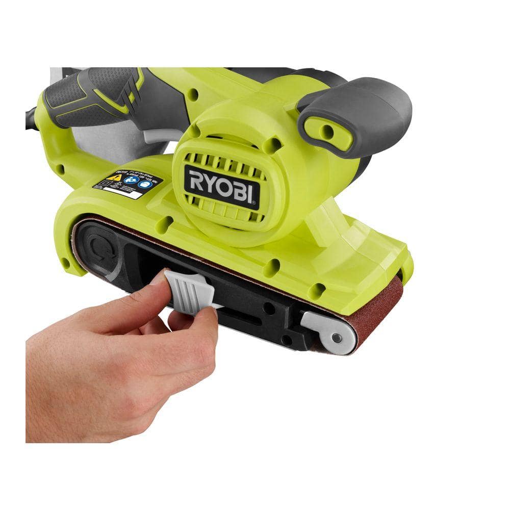 RYOBI 6 Amp Corded 3 in.W x 18 in.L Portable Belt Sander (4)
