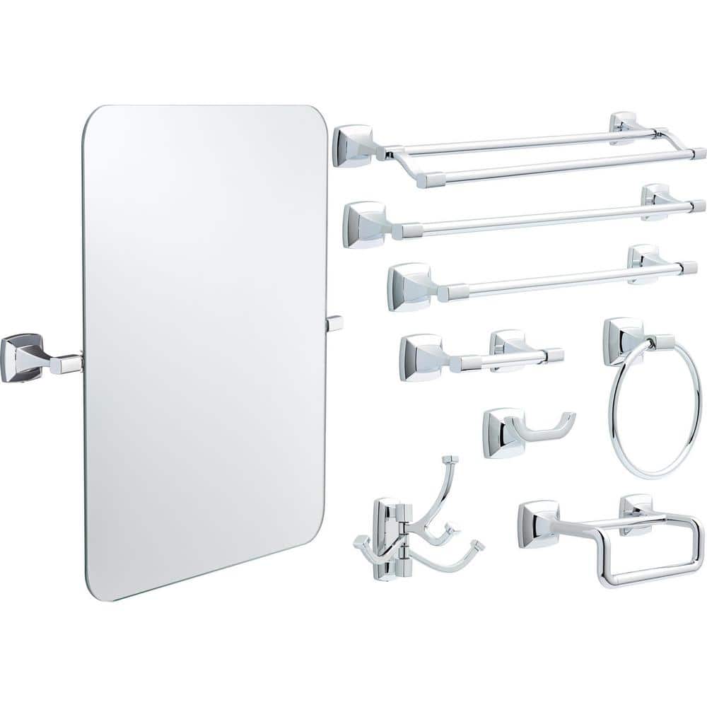 Delta Portwood Wall Mount Double Towel Bar Bath Hardware Accessory (3)