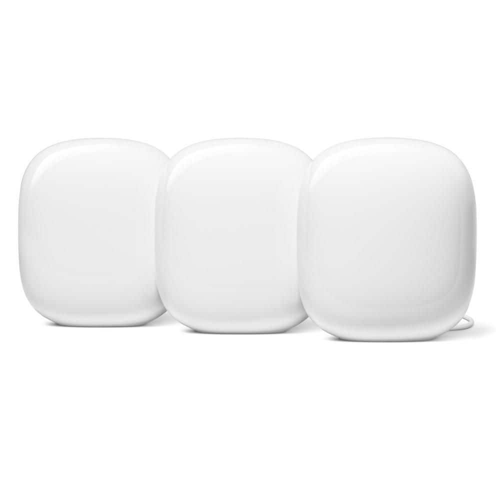 Google Nest Wifi Pro (Wi-Fi 6E) - 3 Pack - Snow