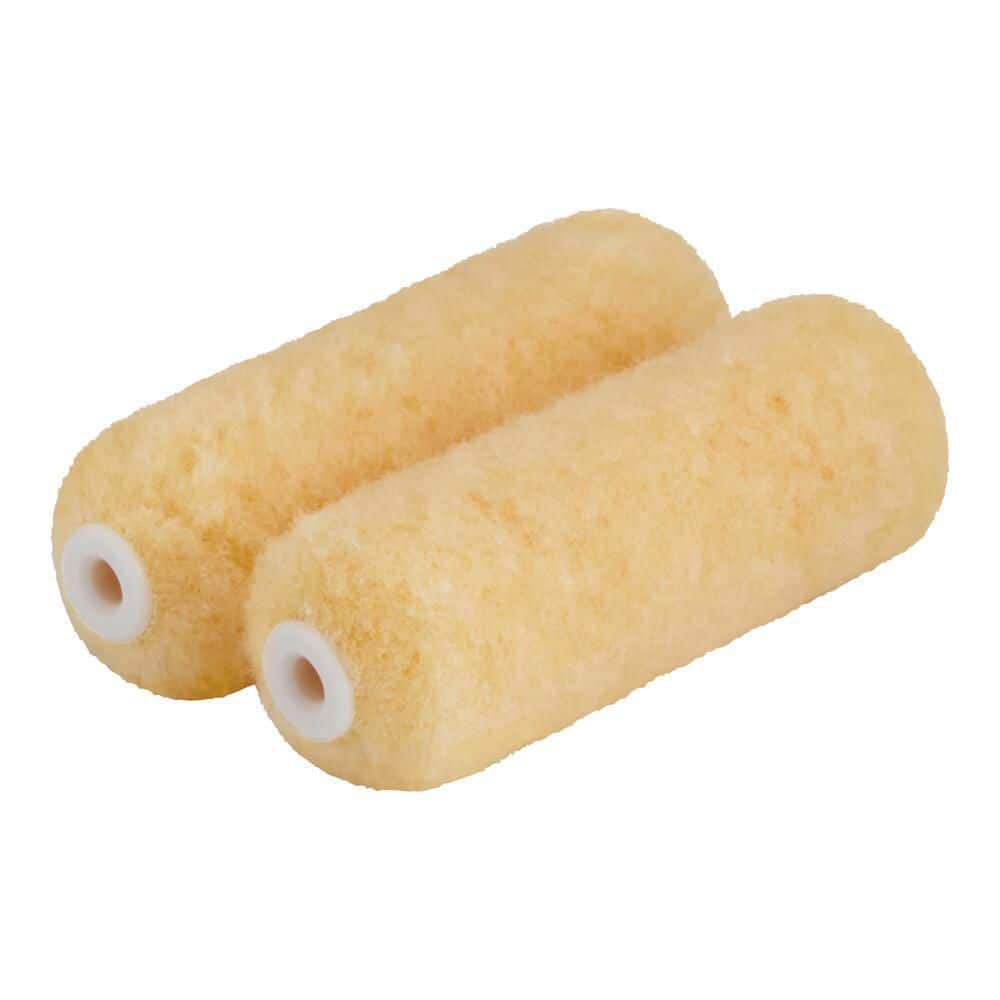 PRIVATE BRAND UNBRANDED Better 4 in. x 1/2 in. High-Density Knit Mini Paint Roller Cover (2-Pack) (3)