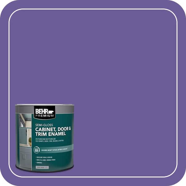 BEHR PREMIUM 1 qt. #P560-6 Just a Fairytale Semi-Gloss Enamel Interior/Exterior Cabinet, Door & Trim Paint (2)