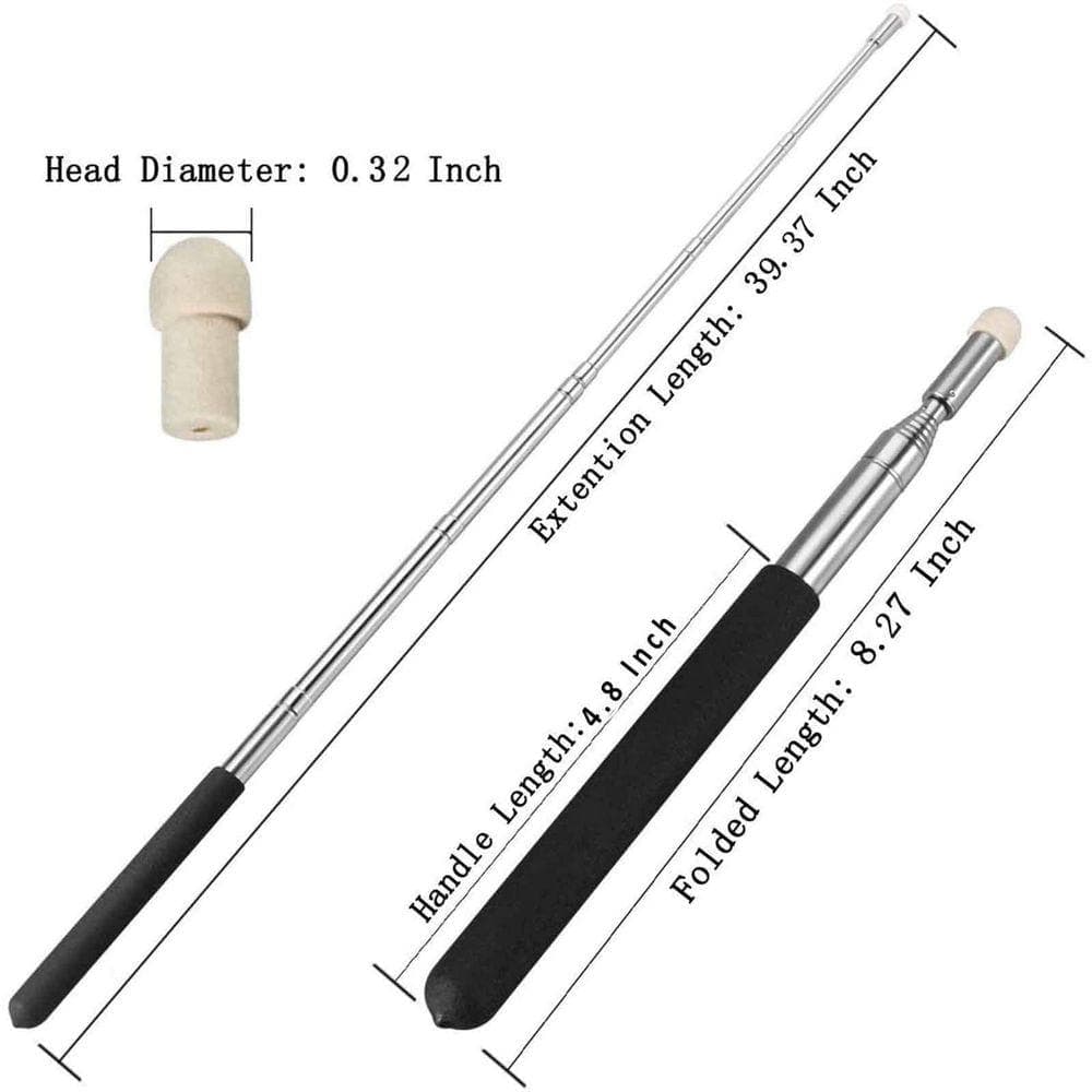 Justincity Telescopic 8.3 to 39.4 in. Teaching Pointer Handheld Presenter Classroom Whiteboard Pointer for Teachers (2)