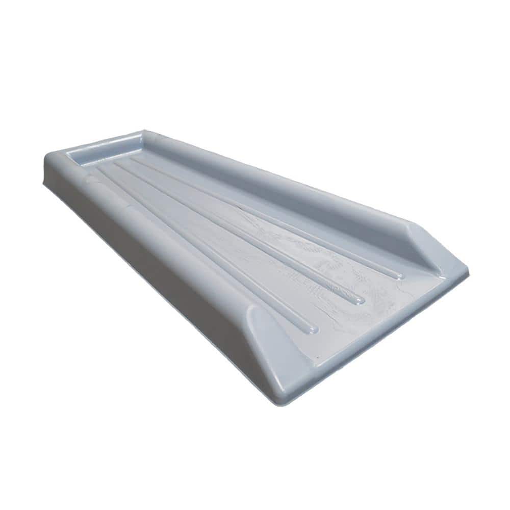 SHAPE PRODUCTS 23 in. Gray Plastic Splash Block