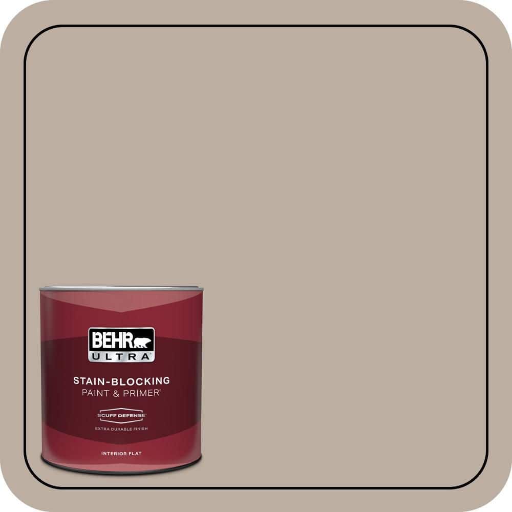BEHR ULTRA 1 qt. #N210-3 Barista Extra Durable Flat Interior Paint & Primer (1)