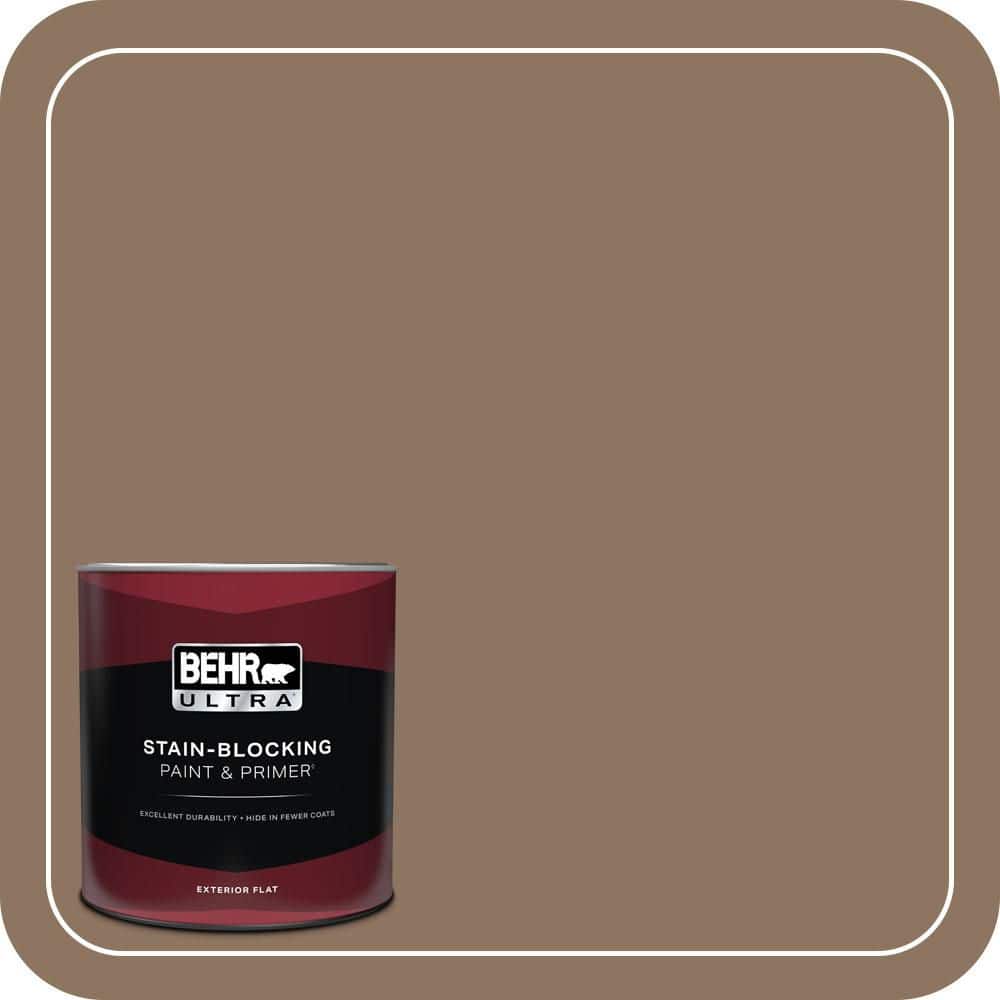 BEHR ULTRA 1 qt. #700D-6 Belgian Sweet Flat Exterior Paint & Primer