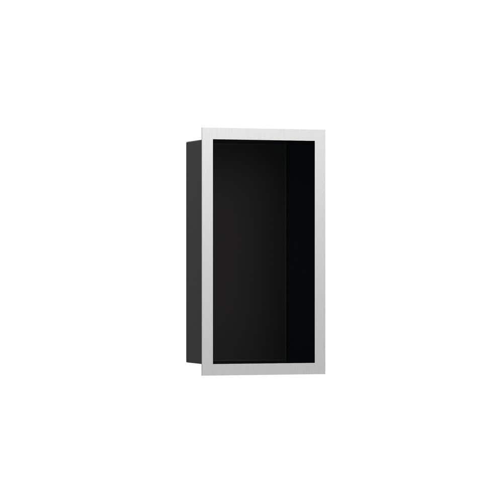 Hansgrohe XtraStoris Individual 9 in. W x 15 in. H x 4 in. D Stainless Steel Shower Niche in Brushed Stainless Steel (1)