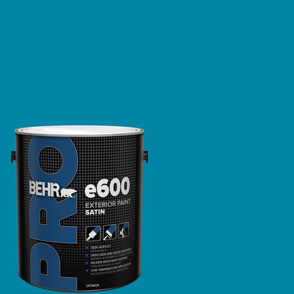 BEHR PRO 1 gal. #MQ4-53 Tibetan Turquoise Satin Exterior Paint