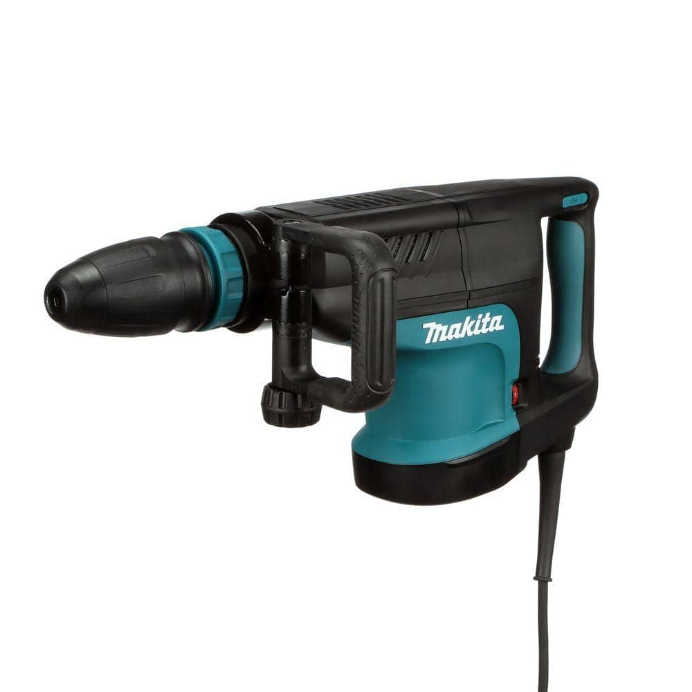 Makita 14 Amp SDS-MAX Corded Variable Speed 20 lb. Demolition Hammer w/ Soft Start, Side Handle, Bull Point and Hard Case (4)