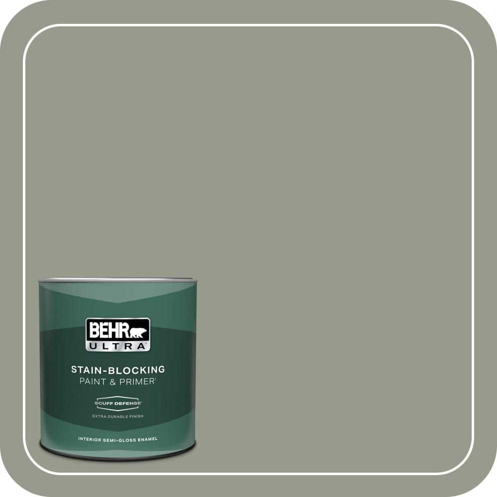 BEHR ULTRA 1 qt. #MQ6-21 Hunters Hollow Extra Durable Semi-Gloss Enamel Interior Paint & Primer