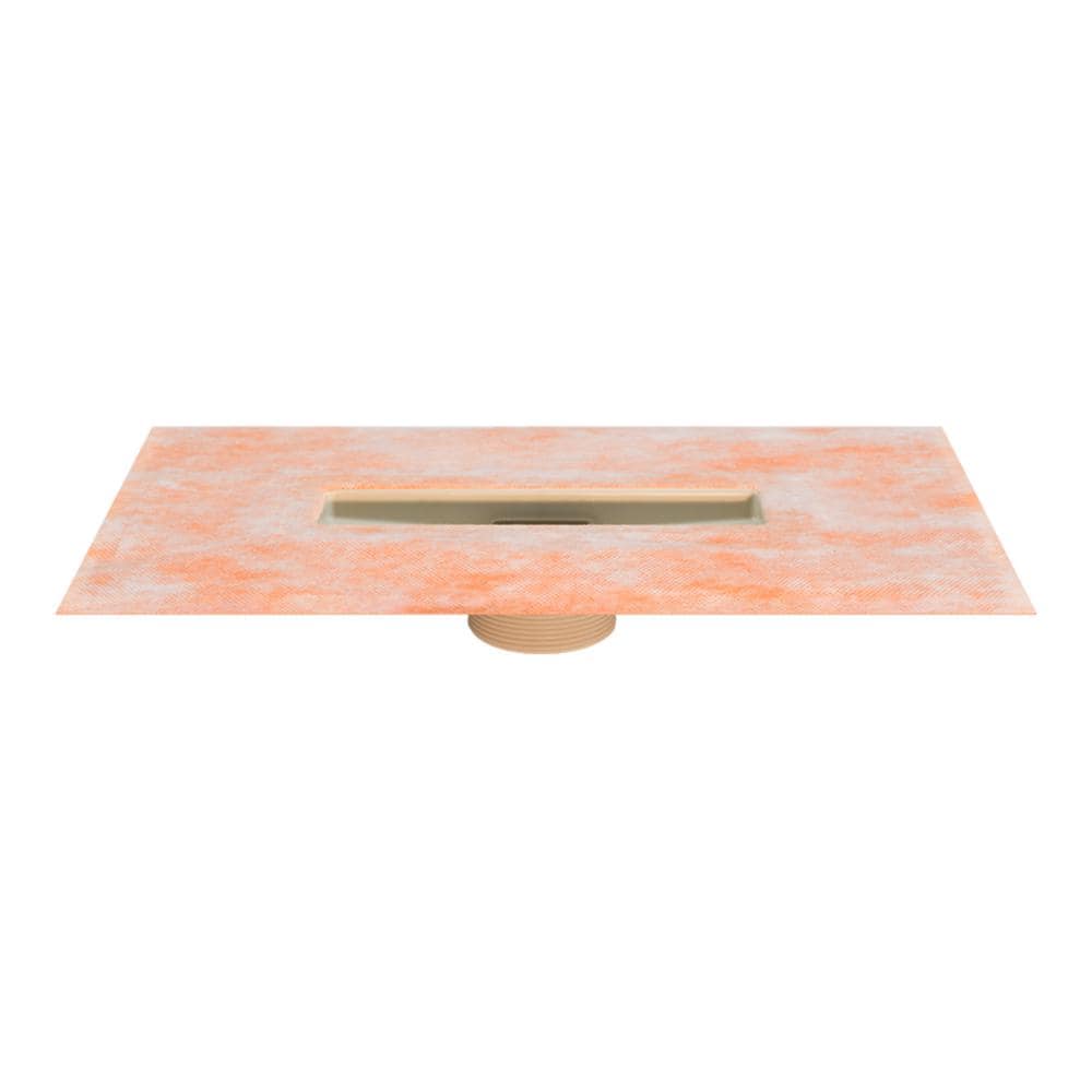 Schluter Kerdi-Line-Vario 2 in. Outlet Flange Line Drain Floor Installation Kit for Accessory (2)