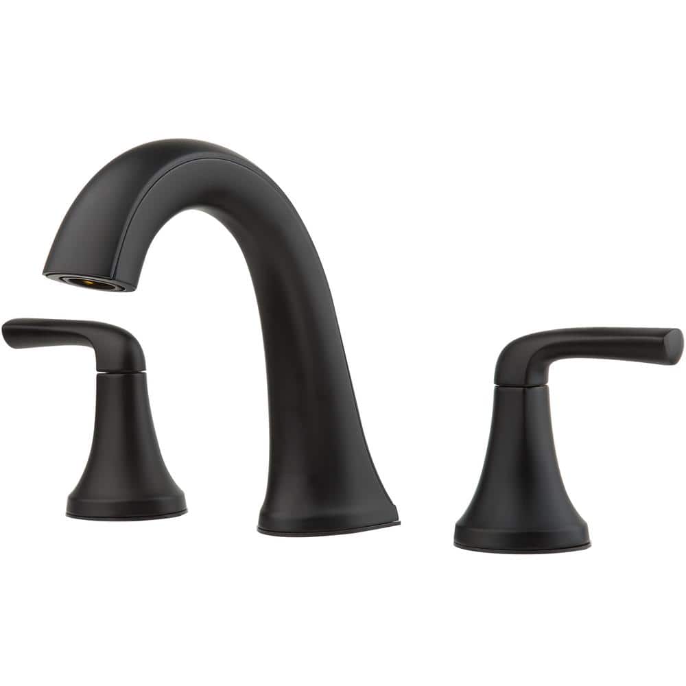 Pfister Ladera 8 in. Widespread Double Handle Bathroom Faucet in Matte Black (2)