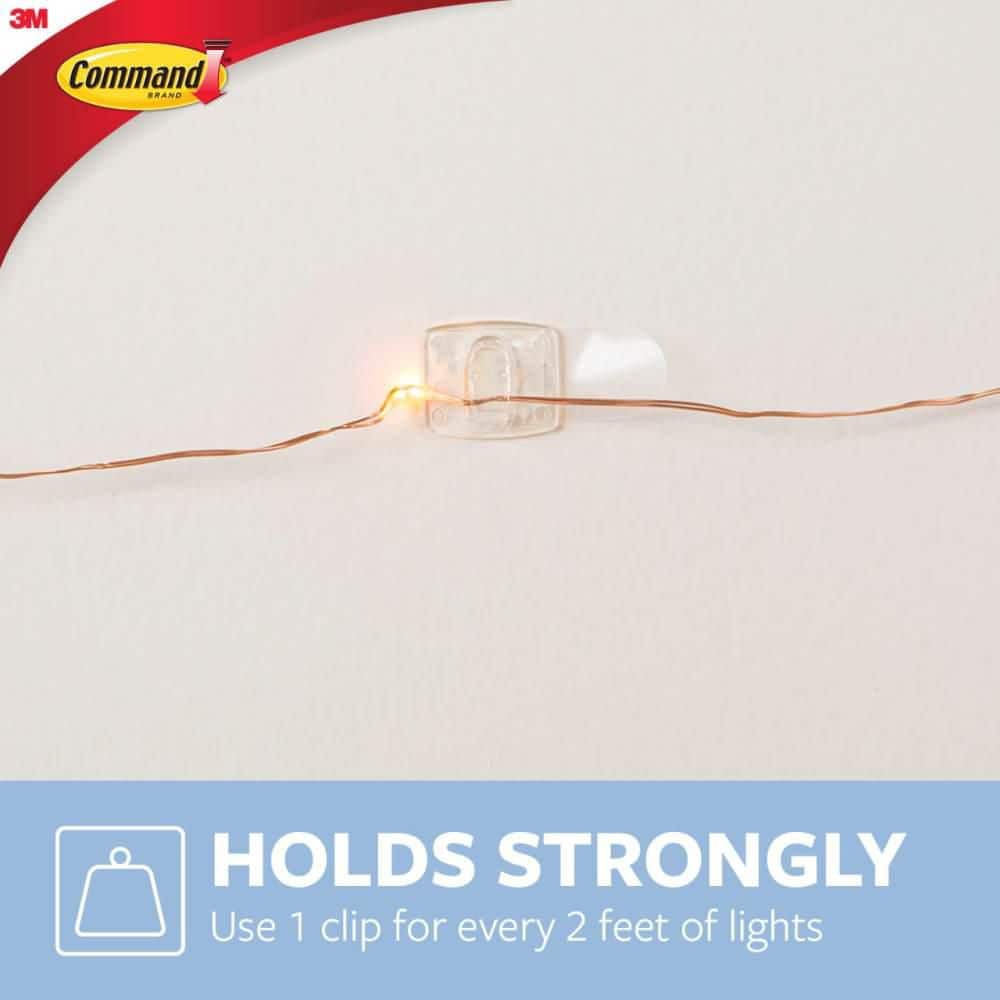 Command Clear Decorating Clips Value Pack (40 Hooks, 48 Strips) (3)