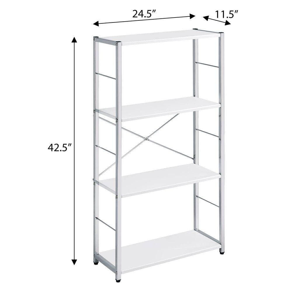 Tahanbath 11.50 in. W x 24.50 in. D x 42.50 in. H Black Wood Freestanding Linen Cabinet w/4-Shelves in Black (3)