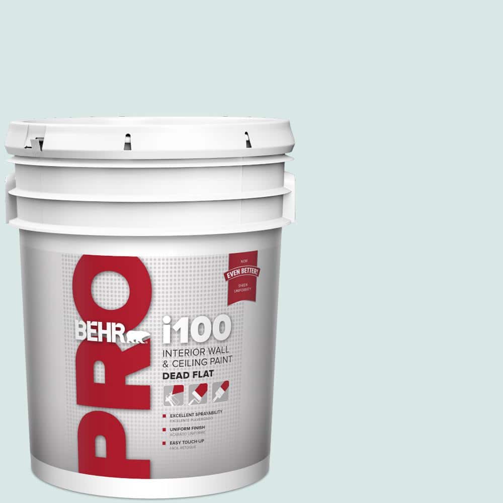 BEHR PRO 5 gal. #500E-2 Aqua Breeze Dead Flat Interior Paint (1)