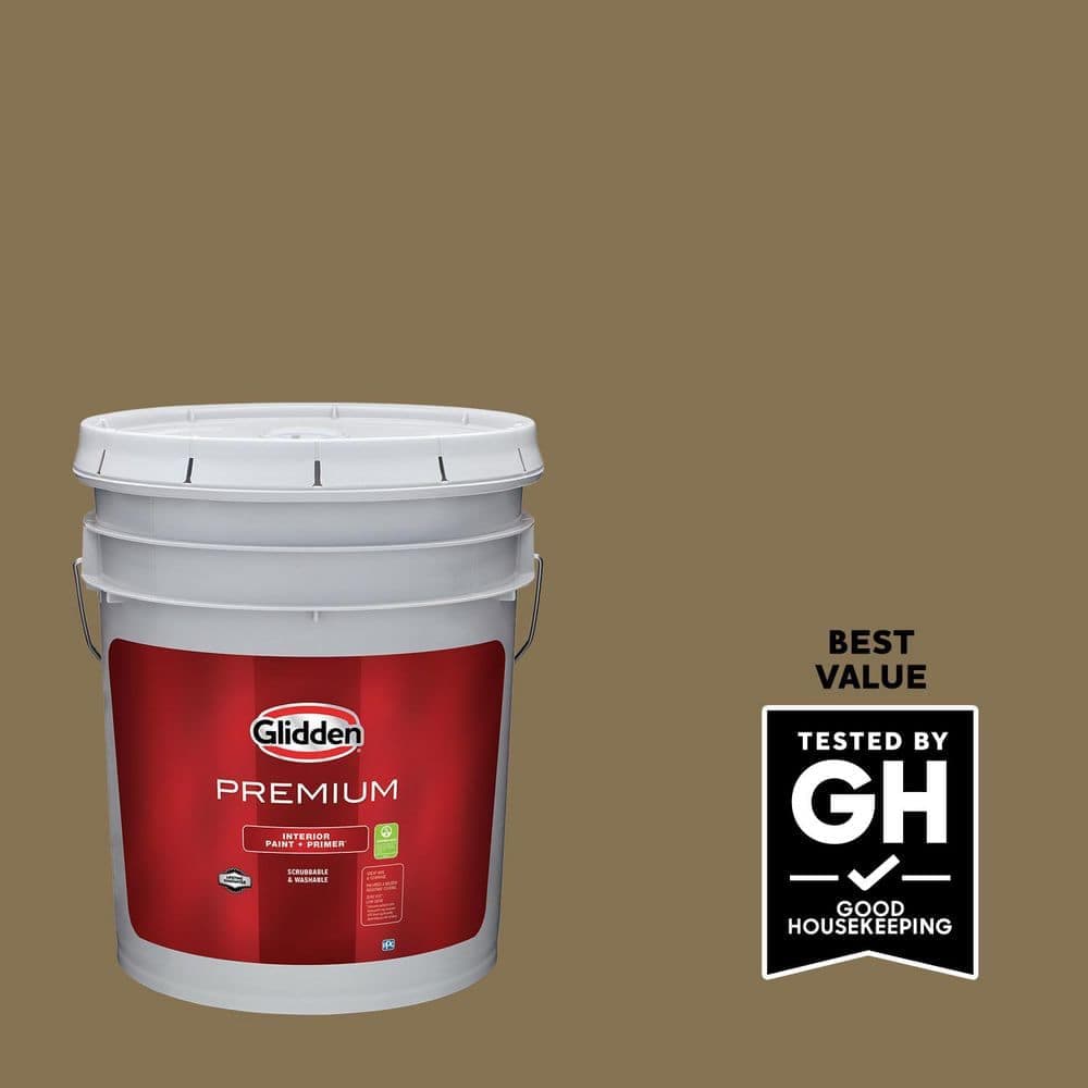 Glidden Premium 5 gal. PPG1101-6 Leather Loafers Eggshell Interior Latex Paint