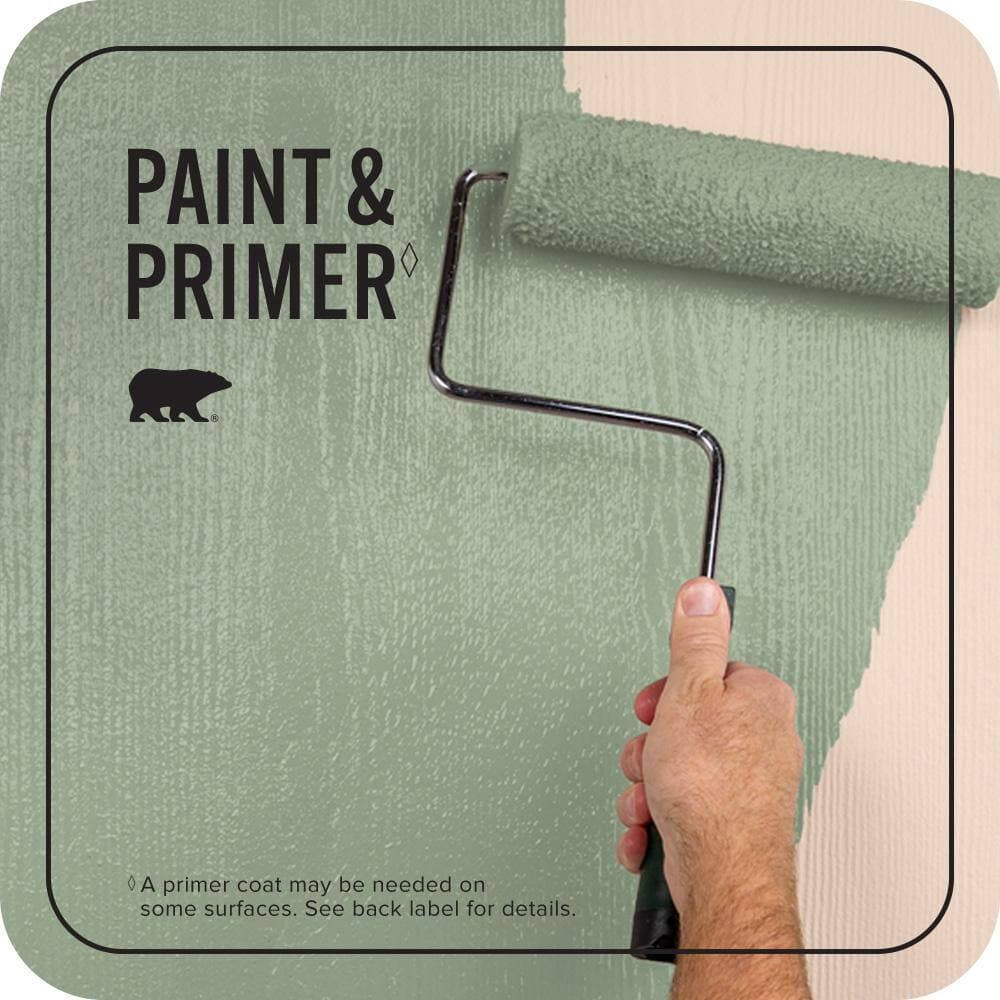 BEHR PREMIUM PLUS 1 qt. #S390-4 Roof Top Garden Flat Exterior Paint & Primer (3)