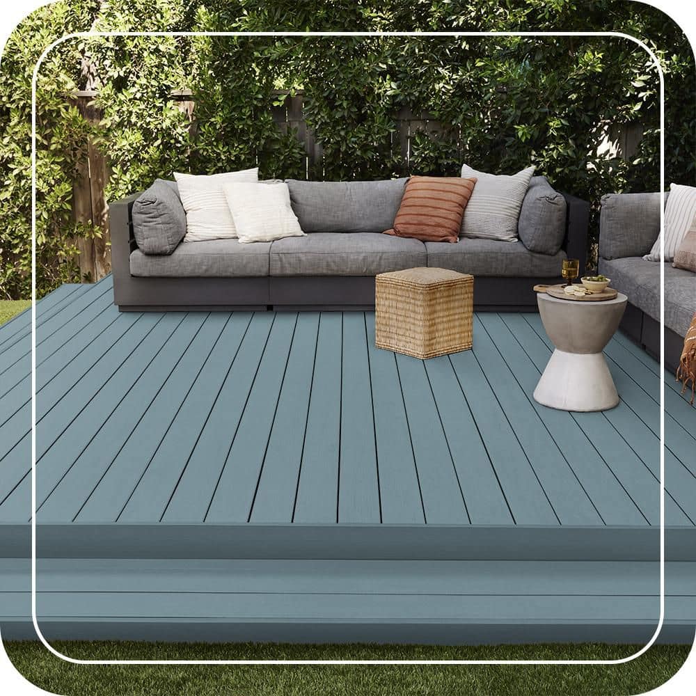 BEHR PREMIUM 1 gal. #SC-213 Nordic Blue Solid Color Waterproofing Exterior Wood Stain and Sealer (3)