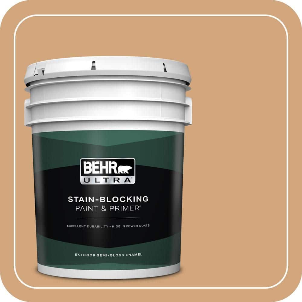 BEHR ULTRA 5 gal. #MQ2-07 City Sunrise Semi-Gloss Enamel Exterior Paint & Primer