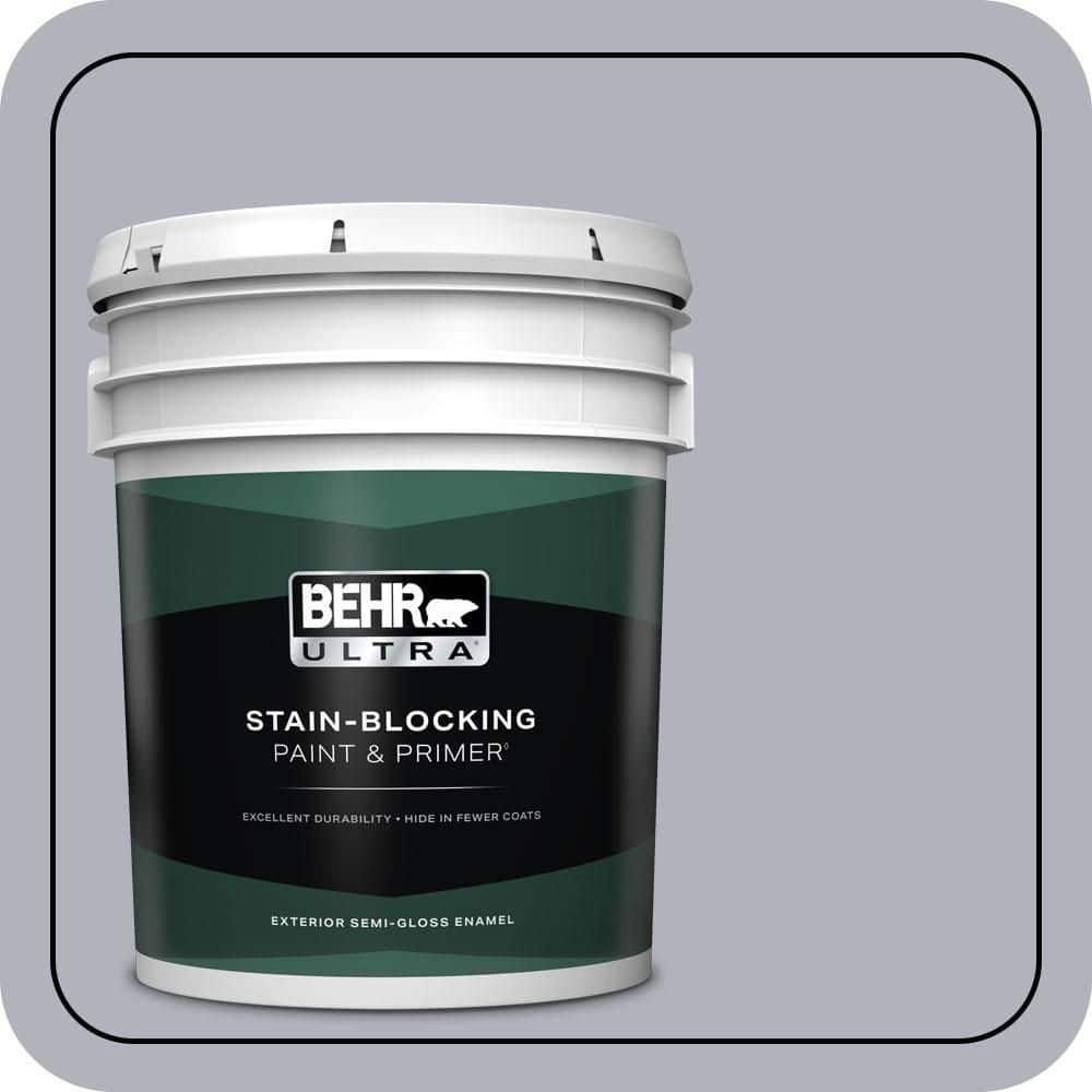 BEHR ULTRA 5 gal. #N540-3 Vanity Semi-Gloss Enamel Exterior Paint & Primer