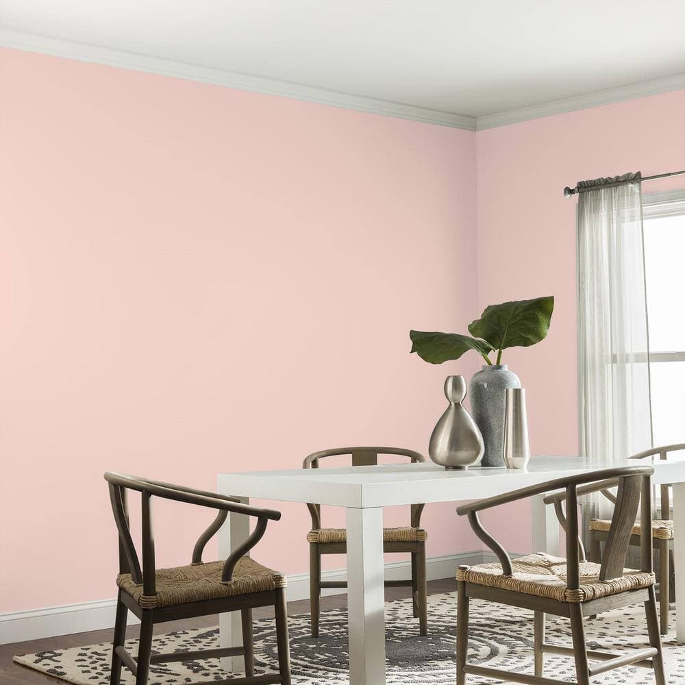 Glidden Premium 1 qt. PPG1064-3 Texas Rose Eggshell Interior Paint (4)