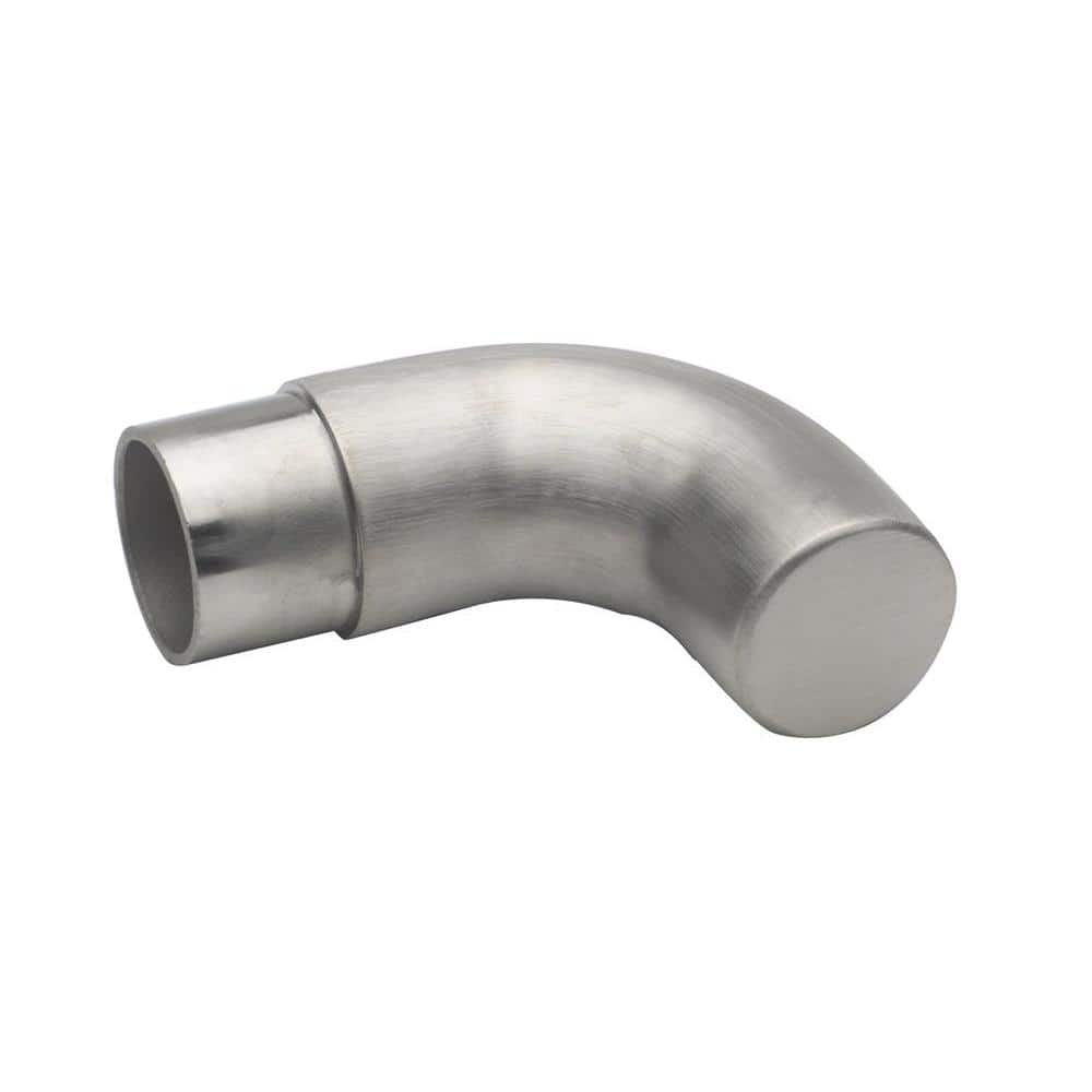 Unbranded Satin Stainless Steel Radius Wall Return for 2 in. Outside Diameter Tubing