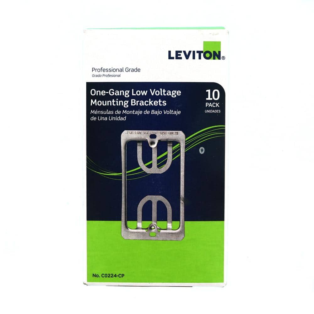 Leviton 1-gang Low-Volt Wallplate Mounting Bracket (10-Pack) C0224-CP (3)