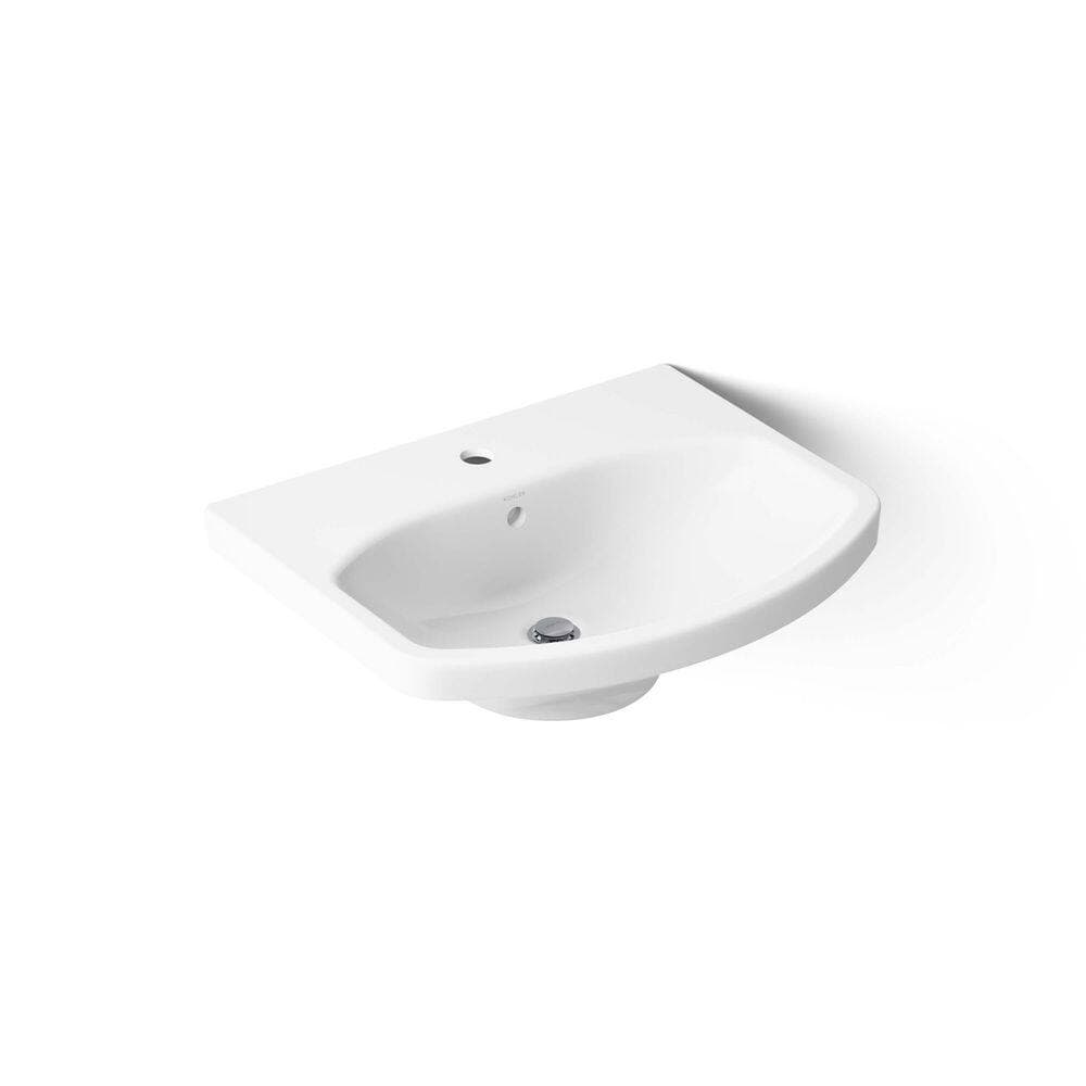 KOHLER Cimarron 22 in. x 18.88 in. Pedestal Bathroom Sink in White Vitreous China (2)