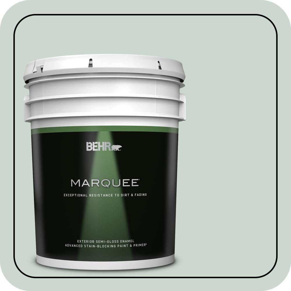 BEHR MARQUEE 5 gal. #MQ3-21 Breezeway Semi-Gloss Enamel Exterior Paint & Primer