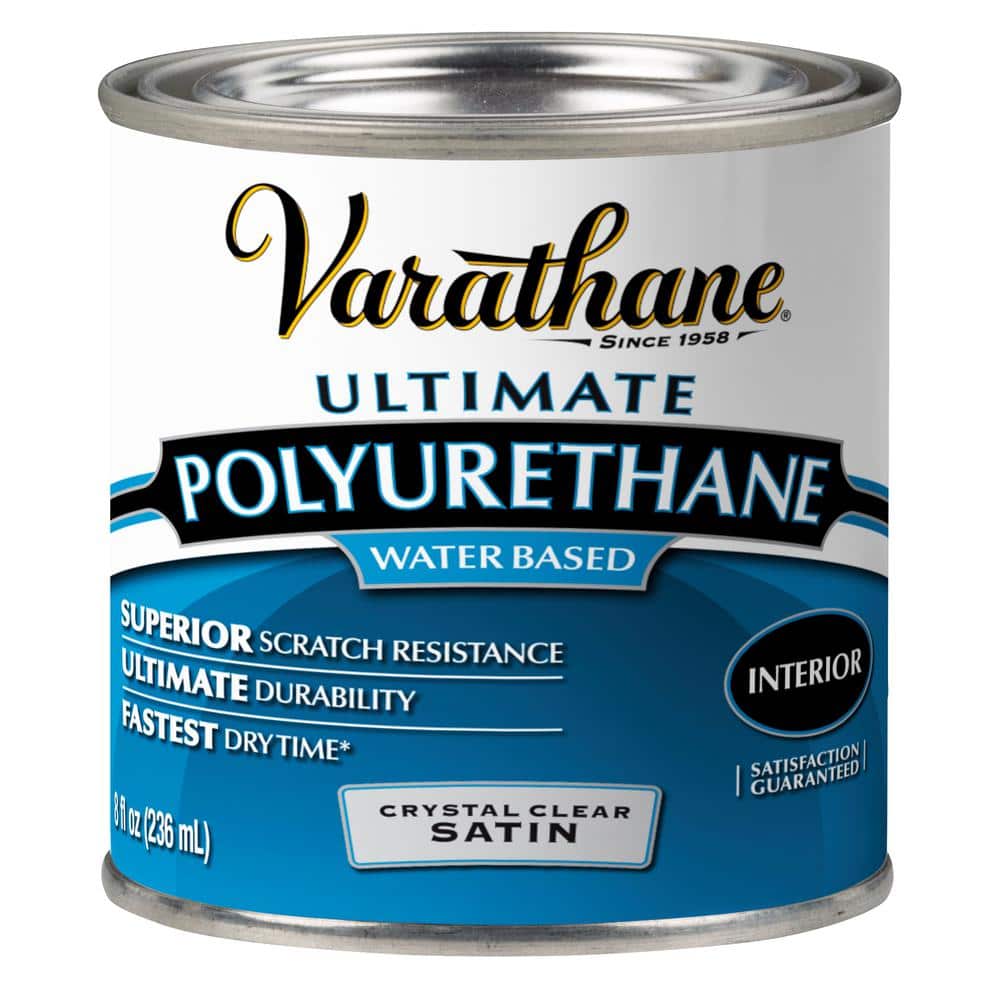 Varathane 8 oz. Clear Satin Water-Based Interior Polyurethane