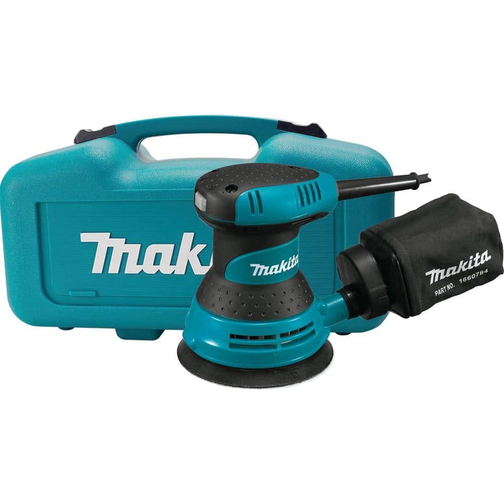 Makita 3 Amp Corded 5 in. Random Orbit Sander with Controlled Pad Speed and Dust Bag