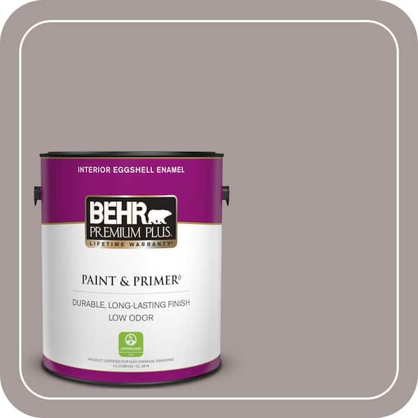 BEHR PREMIUM PLUS 1 gal. #PPU17-12 Smoked Mauve Eggshell Enamel Low Odor Interior Paint & Primer (2)