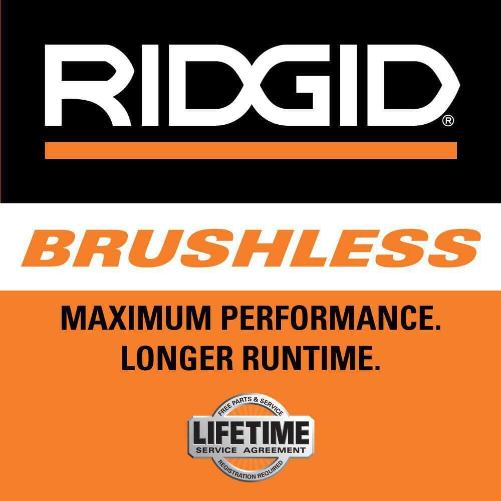 RIDGID 18V Brushless Cordless 2-Tool Combo Kit with SubCompact Random Sheet Sander and Compact Router (Tools Only) (2)