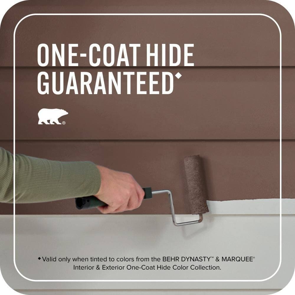 BEHR MARQUEE 1 gal. #QE-16 Earth Chicory Satin Enamel Exterior Paint & Primer (3)