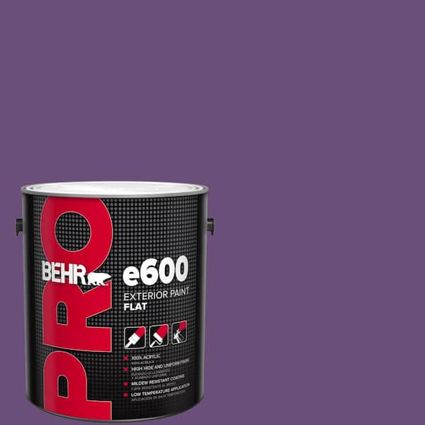 BEHR PRO 1 gal. #660B-7 Exotic Purple Flat Exterior Paint (2)