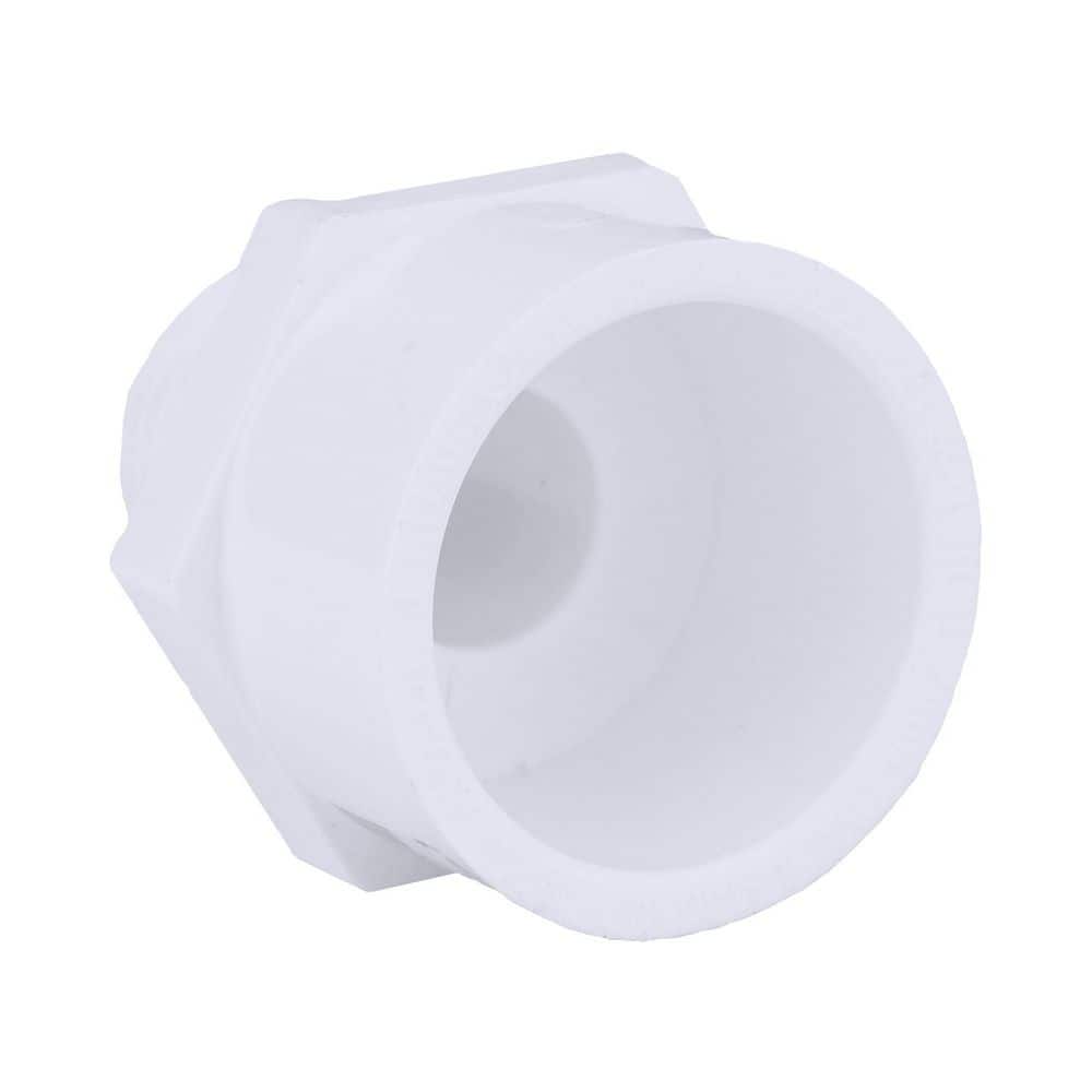 Charlotte Pipe 1-1/2 in. x 2 in. PVC Schedule 40 MPT x S Reducer Male Adapter