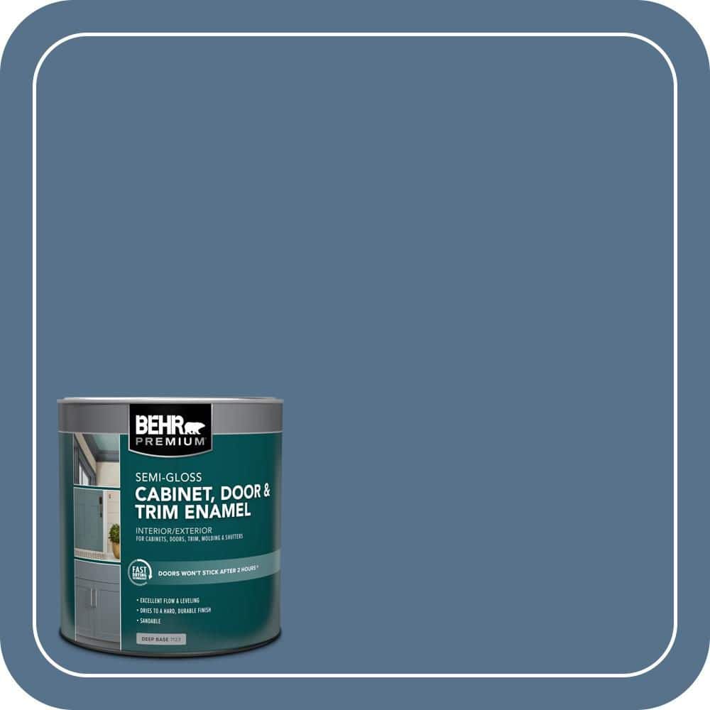 BEHR PREMIUM 1 qt. #PPU14-01 Arrowhead Lake Semi-Gloss Enamel Interior/Exterior Cabinet, Door & Trim Paint