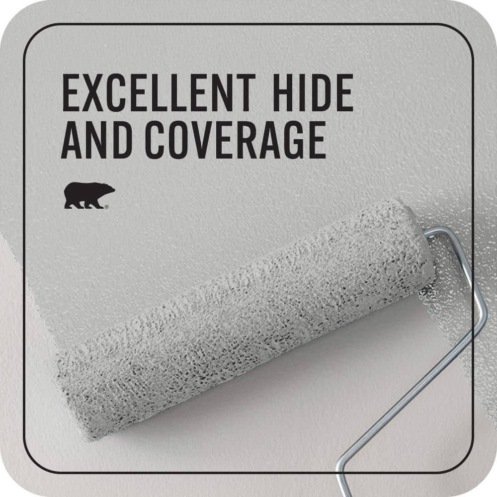 BEHR PREMIUM PLUS #N520-2 Silver Bullet Enamel EcoMix Plant-Based & Primer (2)