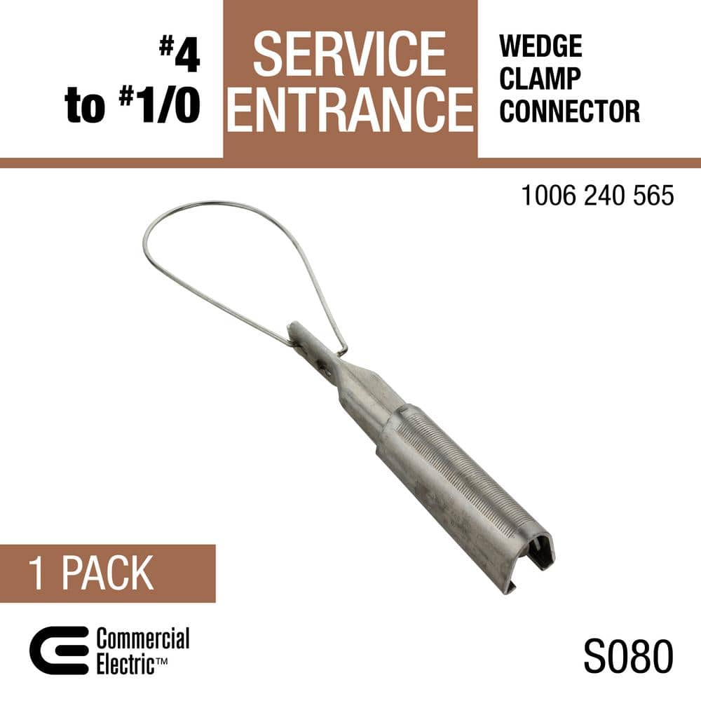 Commercial Electric #4 to #1/0 Service Entrance (SE) Wedge Clamp Connector (3)