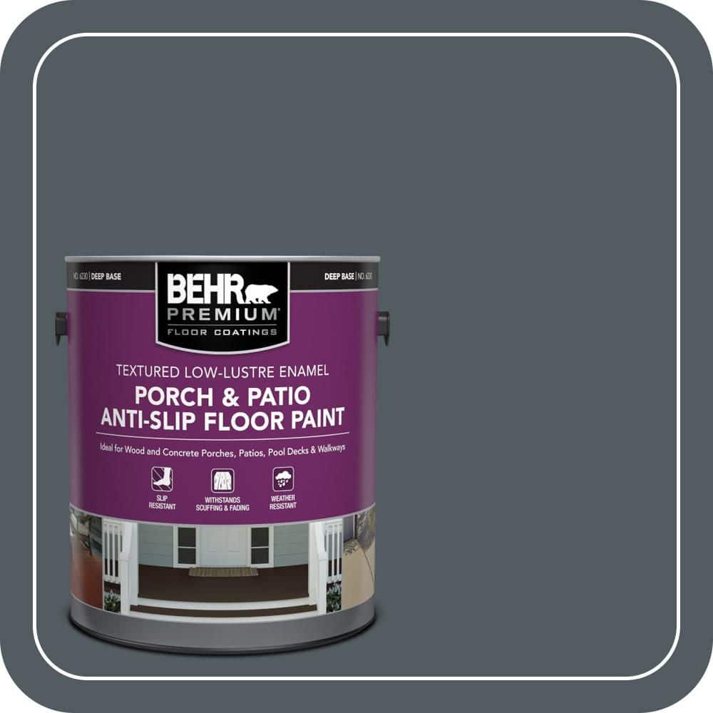 BEHR PREMIUM 1 gal. #PPU25-21 City Rain Textured Low-Lustre Enamel Interior/Exterior Porch and Patio Anti-Slip Floor Paint