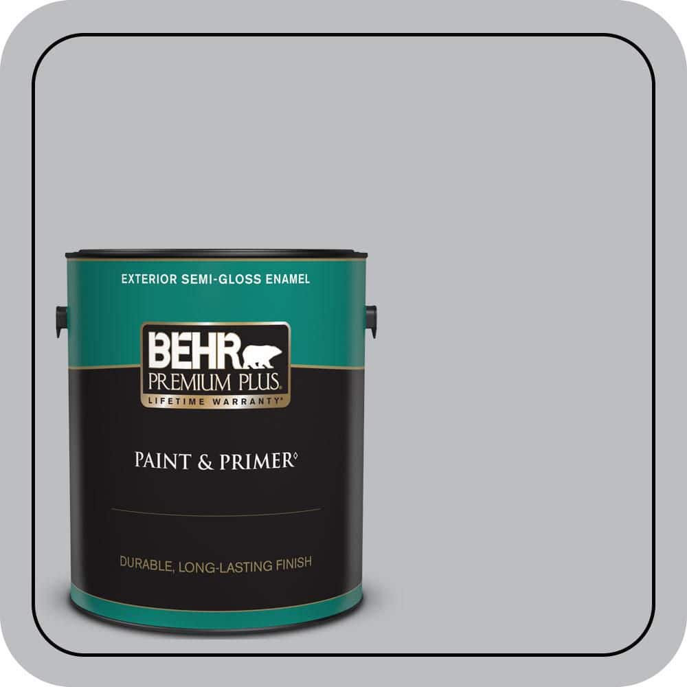 BEHR PREMIUM PLUS 1 gal. #N530-3 High Speed Access Semi-Gloss Enamel Exterior Paint & Primer