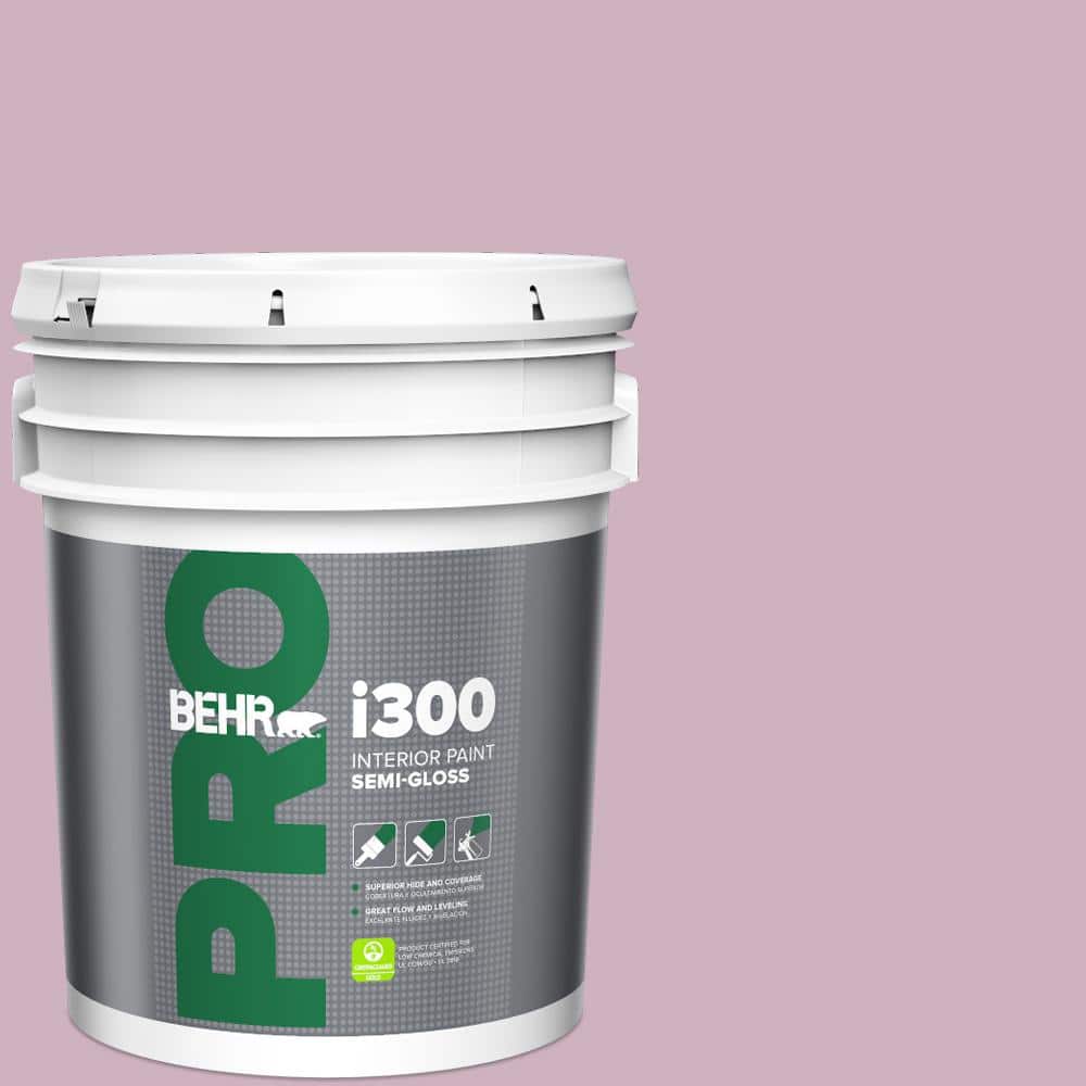 BEHR PRO 5 gal. #S120-3 Candlelight Dinner Semi-Gloss Interior Paint